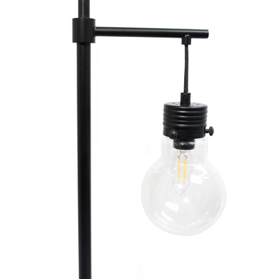 Lalia Home Black Matte Light Beacon Floor Lamp with Clear Glass Shade (LHF-5018-BK)