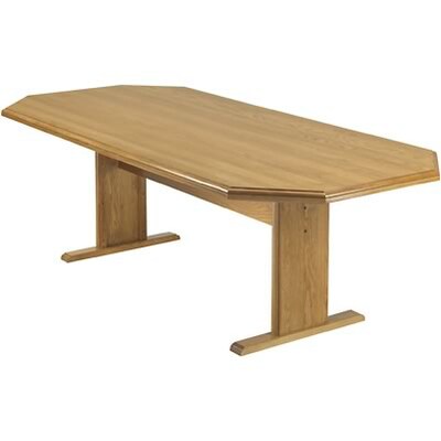 Lesro Conference Room Groupng w/Octagonal Tables in Medium Oak Finish;72 Octagnal Table,Radius Edge