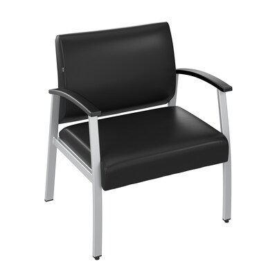 Bush Business Furniture Arrive Vinyl Bariatric Guest Chair, Black (CH3902BVL-03)