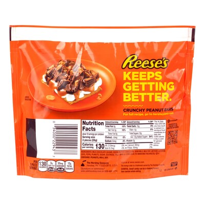 Reese's Crunchy Peanuts Miniature Cups Pouch, 9.6 oz, 8/Pack (220-02453)