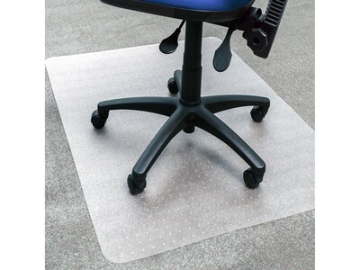 Ecotex Carpet Chair Mat, 29 x 47, Low-Pile Carpet, Clear Marvec BioPVC (NCCMFLFG0001)