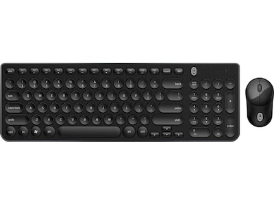 OTM Essentials Wireless Keyboard and Optical Mouse Combo, Black, 5/Pack (ROB-B3WBK-5PK)