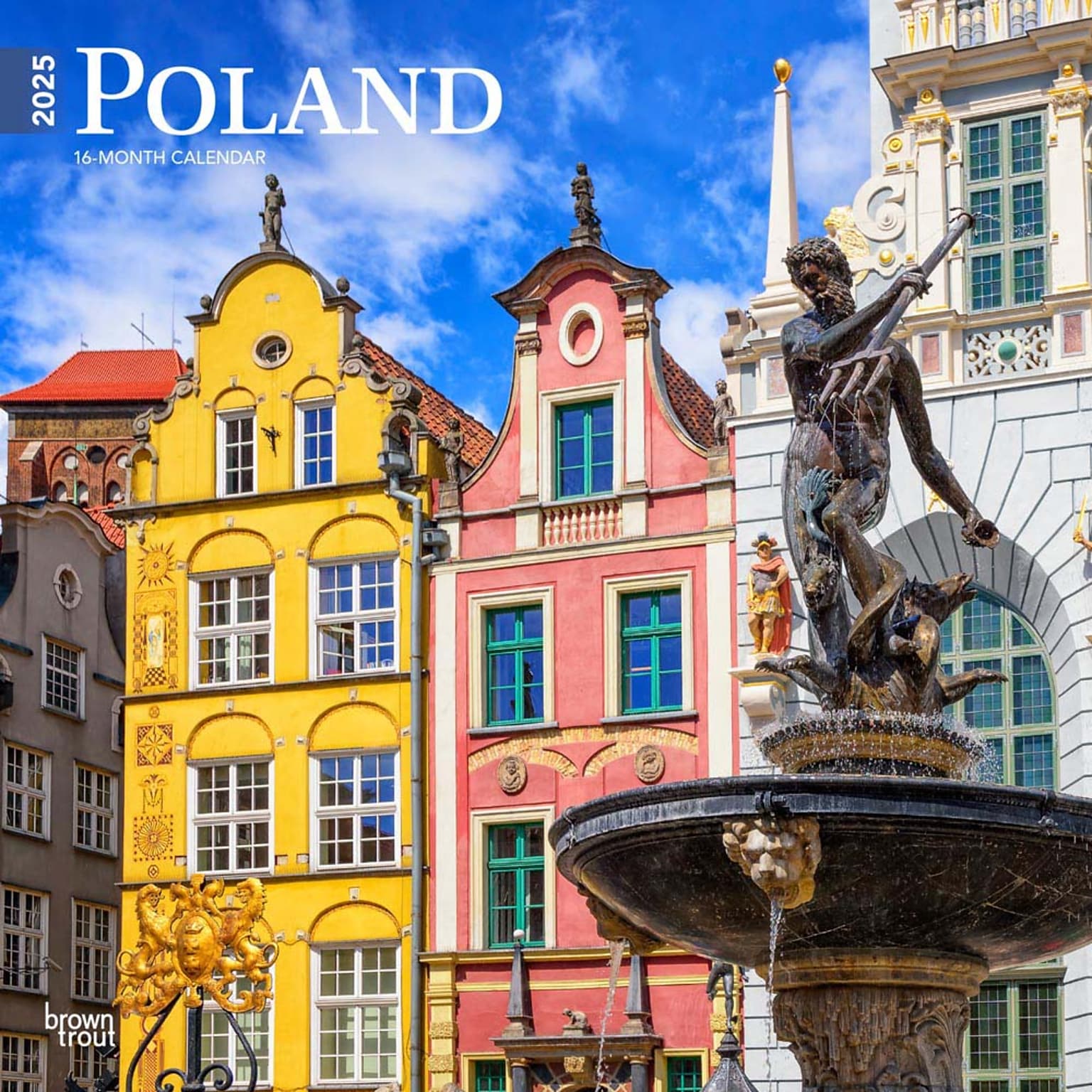 2025 BrownTrout Poland 12 x 12 Monthly Wall Calendar (9781975480714)