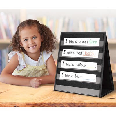 Teacher Created Resources Black Desktop Pocket Chart, 15-1/2" x 12", Pack of 2 (TCR20374-2)