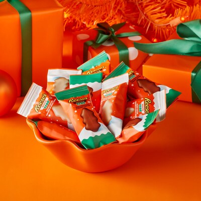 REESE'S Assorted Flavored Peanut Butter Trees Christmas Candy Bag, 18.6 oz (HEC48175)