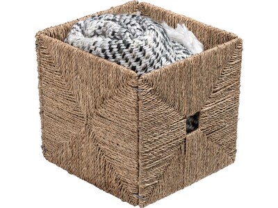 Honey-Can-Do Seagrass Basket with Handles, Natural (STO-09705)