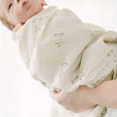 Organic Cotton Bunny Single Swaddle