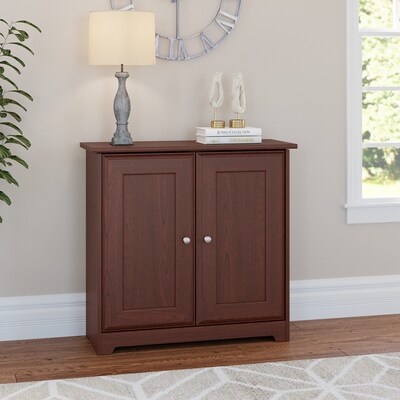 Bush Furniture Cabot 30H Small Storage Cabinet with Doors, Harvest Cherry (WC31498)