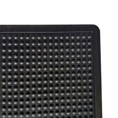 Floortex Doortex BubbleMat Anti-Fatigue Mat, 47 x 35, Black (NRAFFLRU0101)