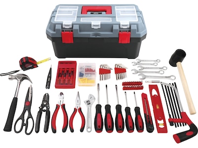 Apollo Tools Household Tool Kit, 170-Piece, Red (DT7103)
