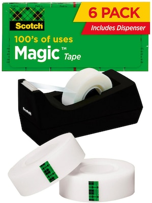 Scotch 3/4 x 500-Inch Magic Transparent Tape Refill Roll
