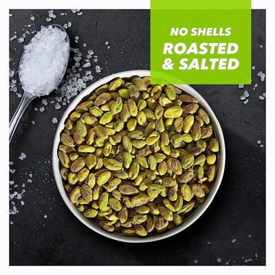 Wonderful Pistachios Roasted & Salted, No Shells, 0.75 oz., 9 Bags/Box, 4 Boxes/Carton (PAR91100)