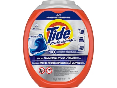 Tide Professional HE Laundry Detergent Capsule, 101 Oz., 63 Capsules/Pack (14053)