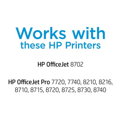 HP 952XL Yellow High Yield Ink Cartridge, Print Up to 1450 Pages (L0S67AN#140)