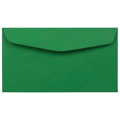 JAM Paper #6 3/4 Business Envelope, 3 5/8" x 6 1/2", Green Recycled, 100/Pack (1536411D)