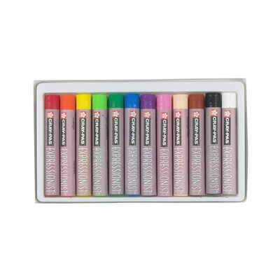 Sakura Cray-Pas Expressionist Oil Pastels, Assorted Colors, 12/Set, 3 Sets (SAKXLP12-3)