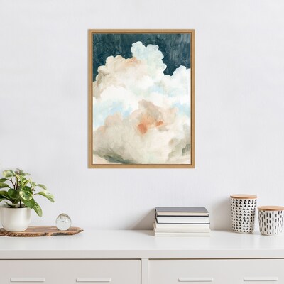 Amanti Art Dark Cumulus Clouds II by Emma Caroline Framed Canvas Wall Art Print, 18 x 24 (A4267537