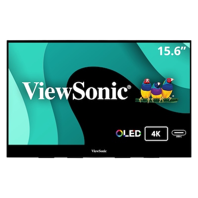 ViewSonic Portable 15.6 60 Hz LED Monitor, Black (VX1655-4K-OLED)
