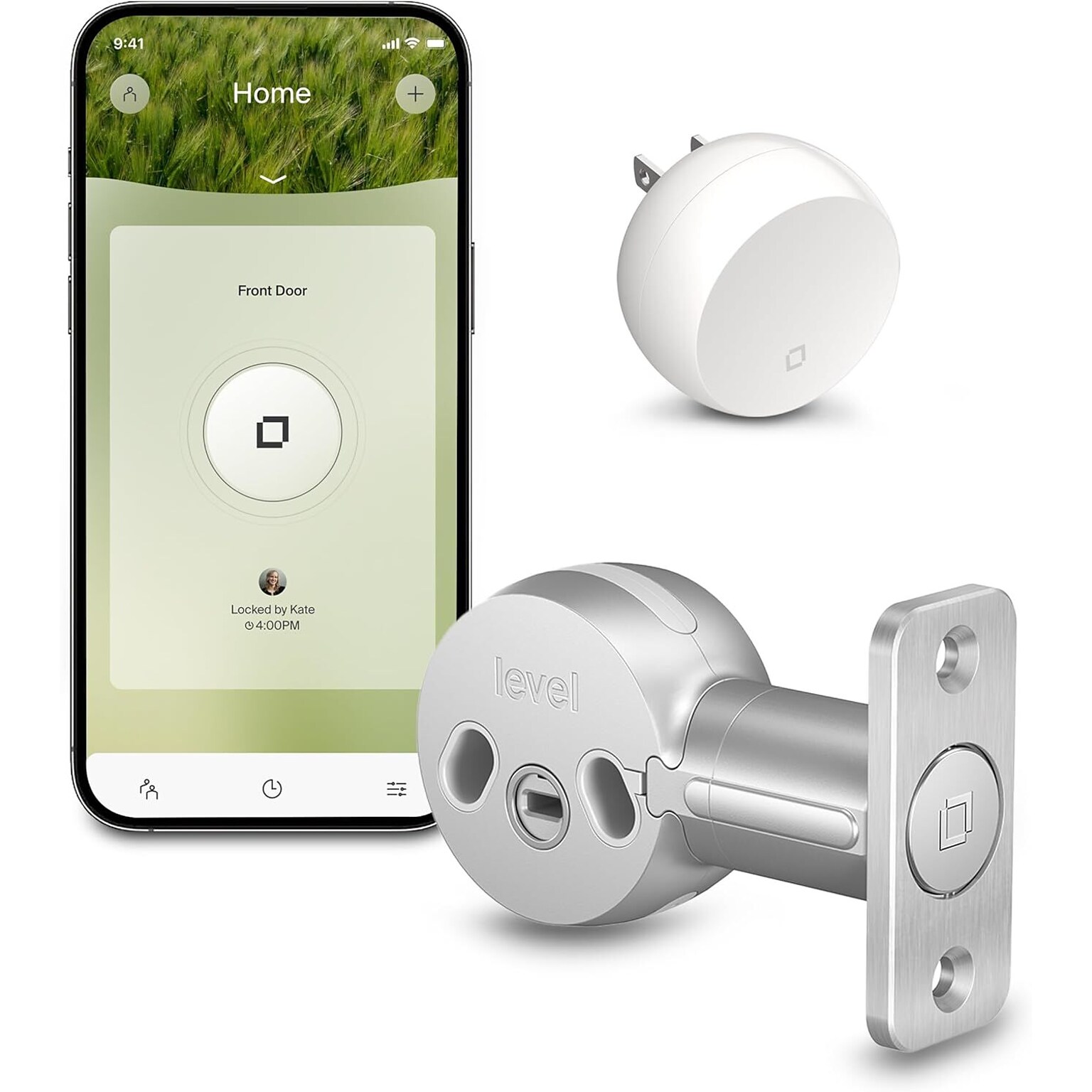 Level Bolt Connect WiFi & Bluetooth Retrofit Smart Lock, Silver (C-D11U-S1)