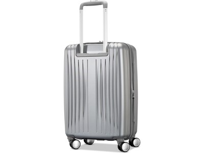 Samsonite Opto 3 19.29" Hardside Carry-On Suitcase, 4-Wheeled Spinner, TSA Checkpoint Friendly, Silver (147074-7722)