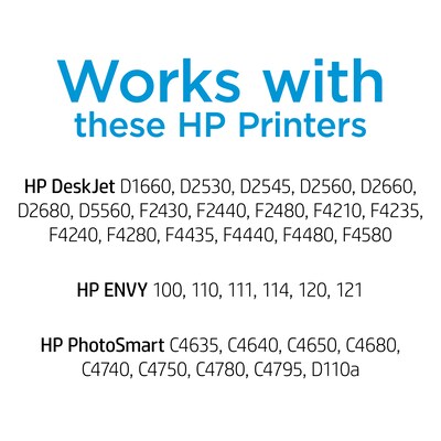 HP 60/901 Black/Tri-Color Ink Cartridges, 2/Pack (N9H63FN)