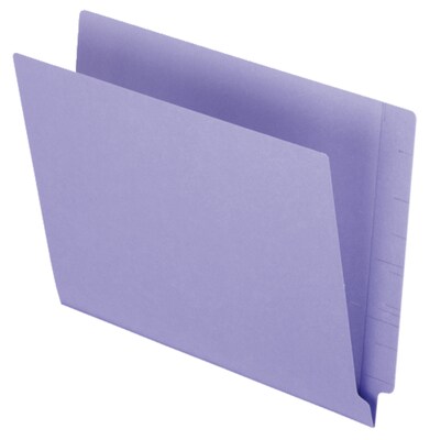 Pendaflex Reinforced End Tab File Folder, Straight Cut, Letter Size, Purple, 100/Box (PFX H110DPR)