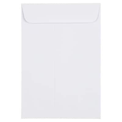 JAM Paper 1 Scarf Open End Catalog Envelopes, 4.625 x 6.75, White, 25/Pack (1623988)