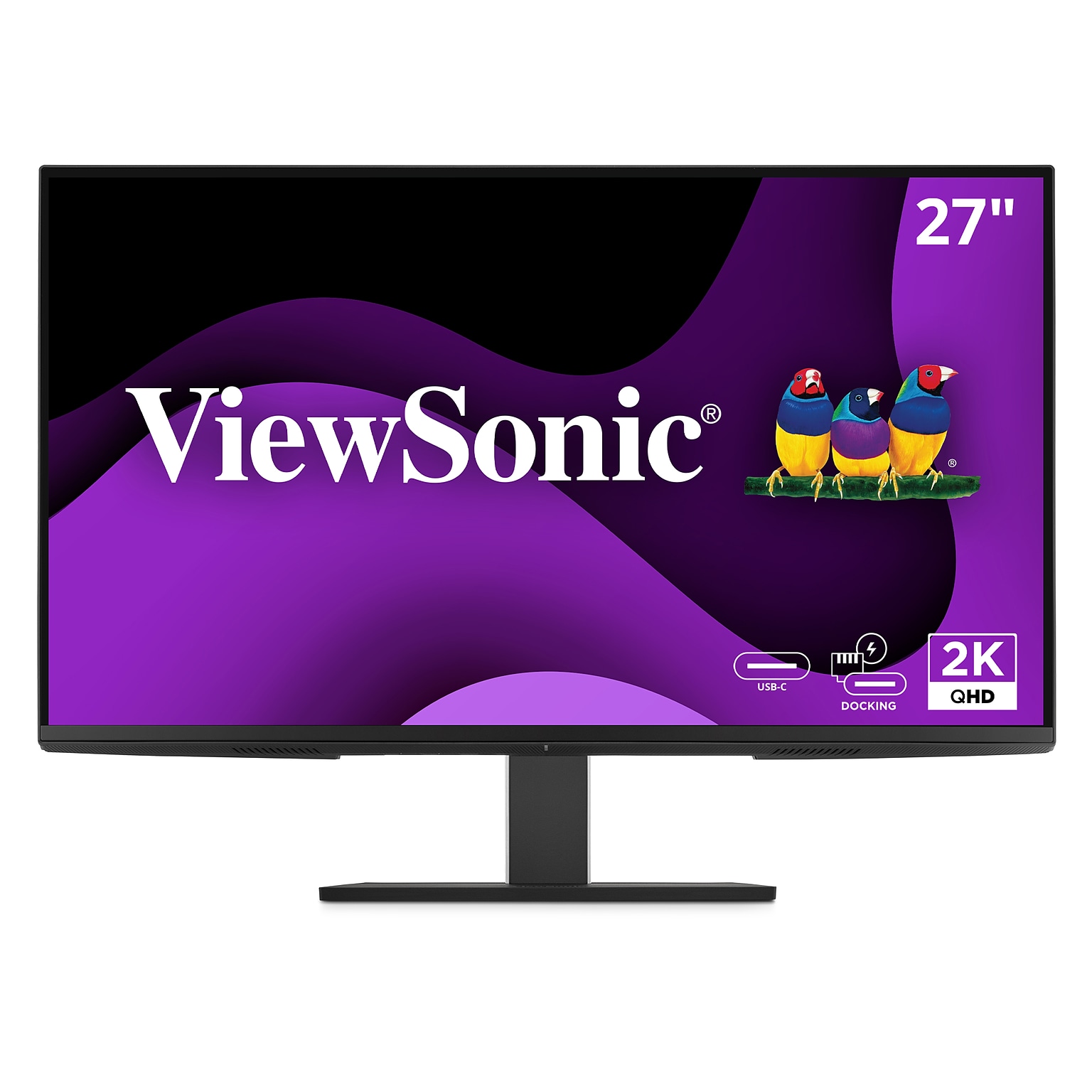 ViewSonic Ergonomic 27 1440p 100Hz FHD LCD Monitor, Black (VG2758-2K)