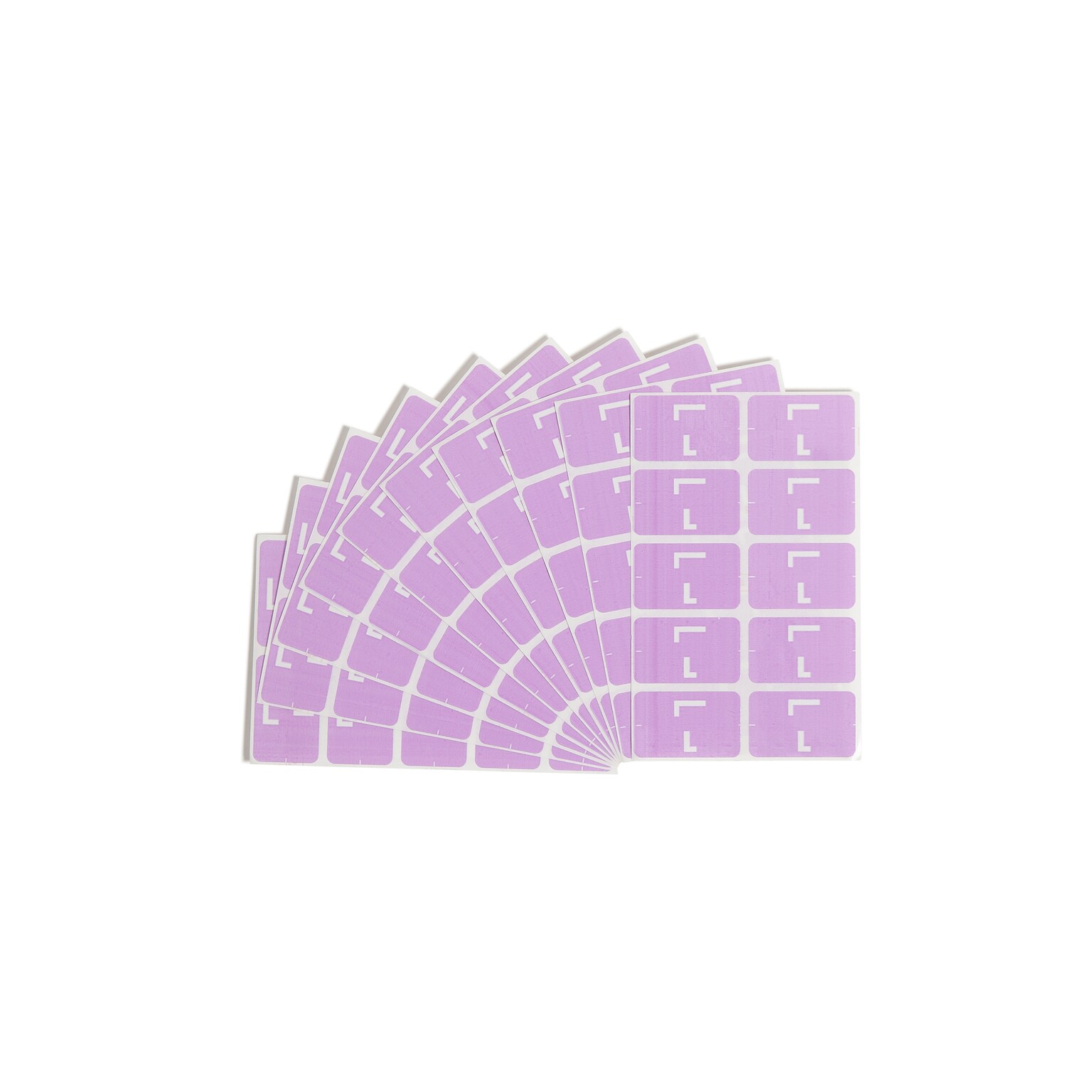 Smead AlphaZ ACCS Identification & Color Coding Label, L, Purple/White, 100/Pack (67192)