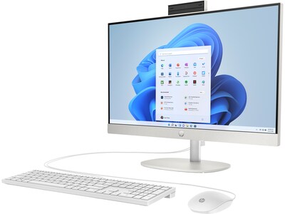 HP 24-cr0026 23.8 Touchscreen All-in-One Desktop Computer, Intel Core i3-N300, 8GB Memory, 256GB SS
