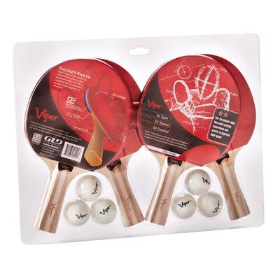 Viper Two Star Tennis Table Four Racket and Six Ball Set (70-2005)