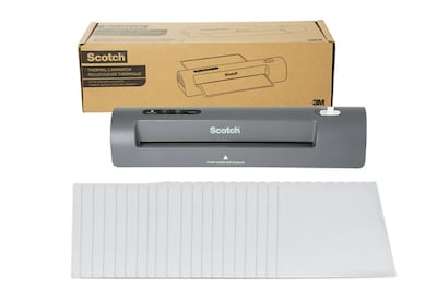 Scotch Thermal Laminator with 20 Thermal Pouches, 9" Width, Gray  (TL901X-20) | Quill.com