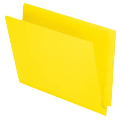 Pendaflex End Tab File Folder, Straight Cut, Letter Size, Yellow, 100/Box (PFX H110DY)