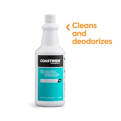 Coastwide Professional™ Restroom Cleaner Creme Cleanser, Ready To Use, Mint Scent, 32 Oz. (CW072RU32-A-CC )