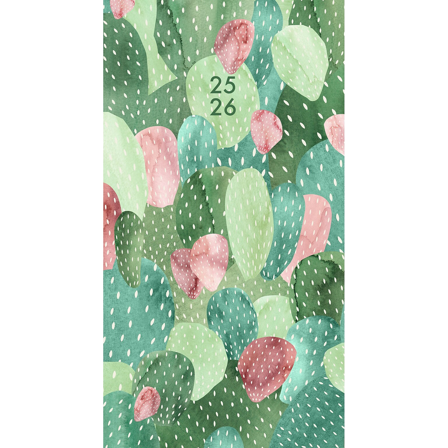 2025-2026 Willow Creek Cactus 3.5 x 6.5 Calendar Year Yearly Planner, Paperboard Cover (48665)