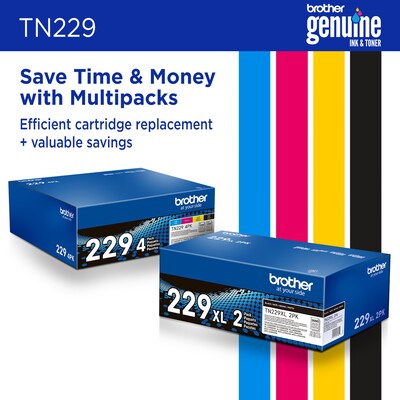 Brother TN229 Magenta Standard Yield Toner Cartridge (TN229M), print up to 1200 pages