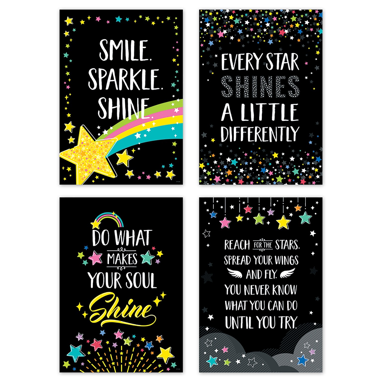 Creative Teaching Press Star Bright Inspire U 4-Poster Pack (CTP10987)