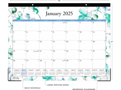 2025 Blue Sky Lindley 22 x 17 Monthly Desk Pad Calendar (100018-25)