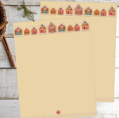 Great Papers! Holiday Stationery Letterhead Winter Wonderland Walkway, Multicolor, 50 sheets (202403