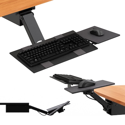 Uncaged Ergonomics Adjustable standing desk Keyboard Drawer, Black (KT2)