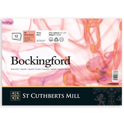 St Cuthberts Mill Bockingford 12 x 9 Watercolor Sketch Pad, 12 Sheets/Pad (STCT45330001011C)