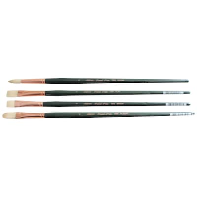 Silver Brush Natural Hog Variety, Assorted, 4/Pack (SLVGP1079)