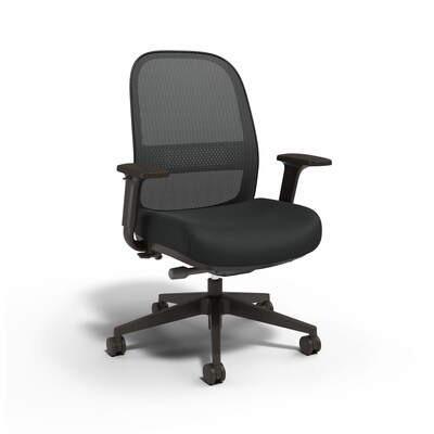 Union & Scale™ Essentials Ergonomic Fabric Swivel Task Chair, Gray  (UN58149)