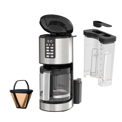 Ninja 14-Cups Automatic Drip Coffee Maker, Black & Stainless Steel (DCM201)