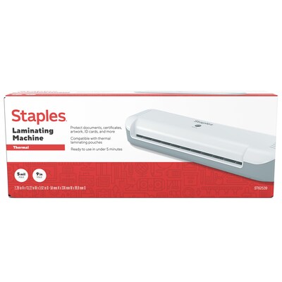 Staples® Thermal Laminator, 9" Width, White (OL141)