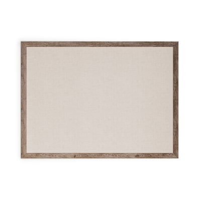 U Brands Linen Bulletin Board, Wood Frame, 4 x 3 (4894U00-01)