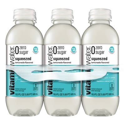 Glaceau Vitaminwater Zero Squeezed Lemonade Energy Drink 16.9 Fl. Oz.,  24/Carton (00786162003508) | Quill.com