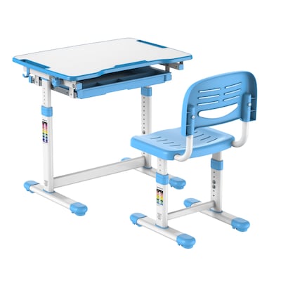 Mount-It! 26W Kids Desk with Chair, Blue (MI-10202)