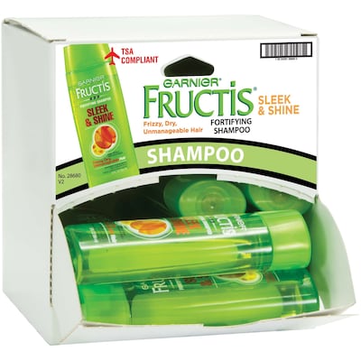 Garnier Fructis Sleek & Shine Shampoo, 3 oz Bottle, 12 Bottles/Dispensit Box, 12 Dispensit Boxes/Car