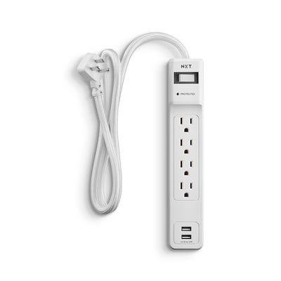 NXT Technologies™ 4-Outlet 2 USB Surge Protector, 3 Cord, 600 Joules (NX54310)